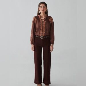 Maison Hotel Paula Pant in Brick Brown